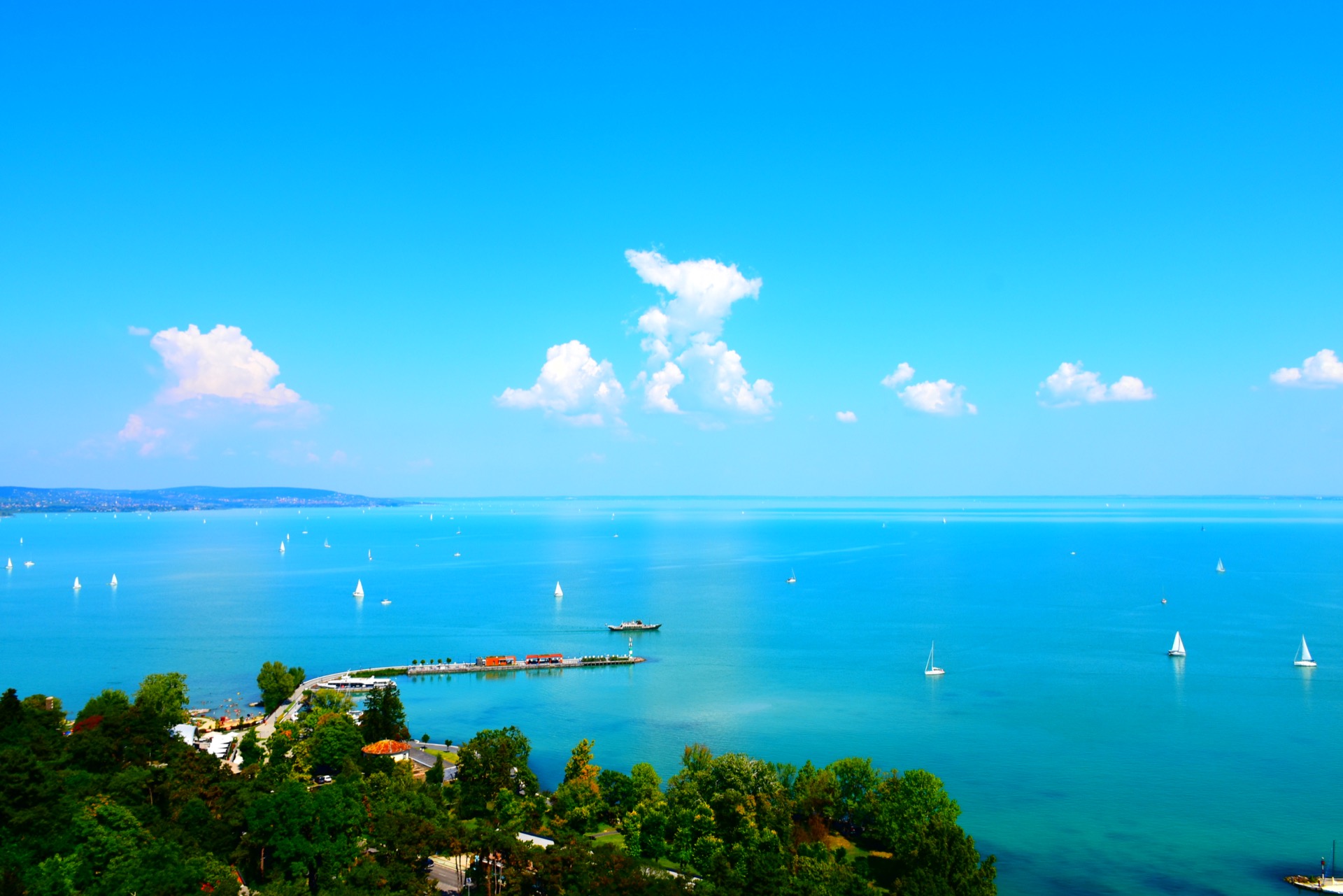 Blick auf den Neusiedlersee Blick auf den Neusiedlersee